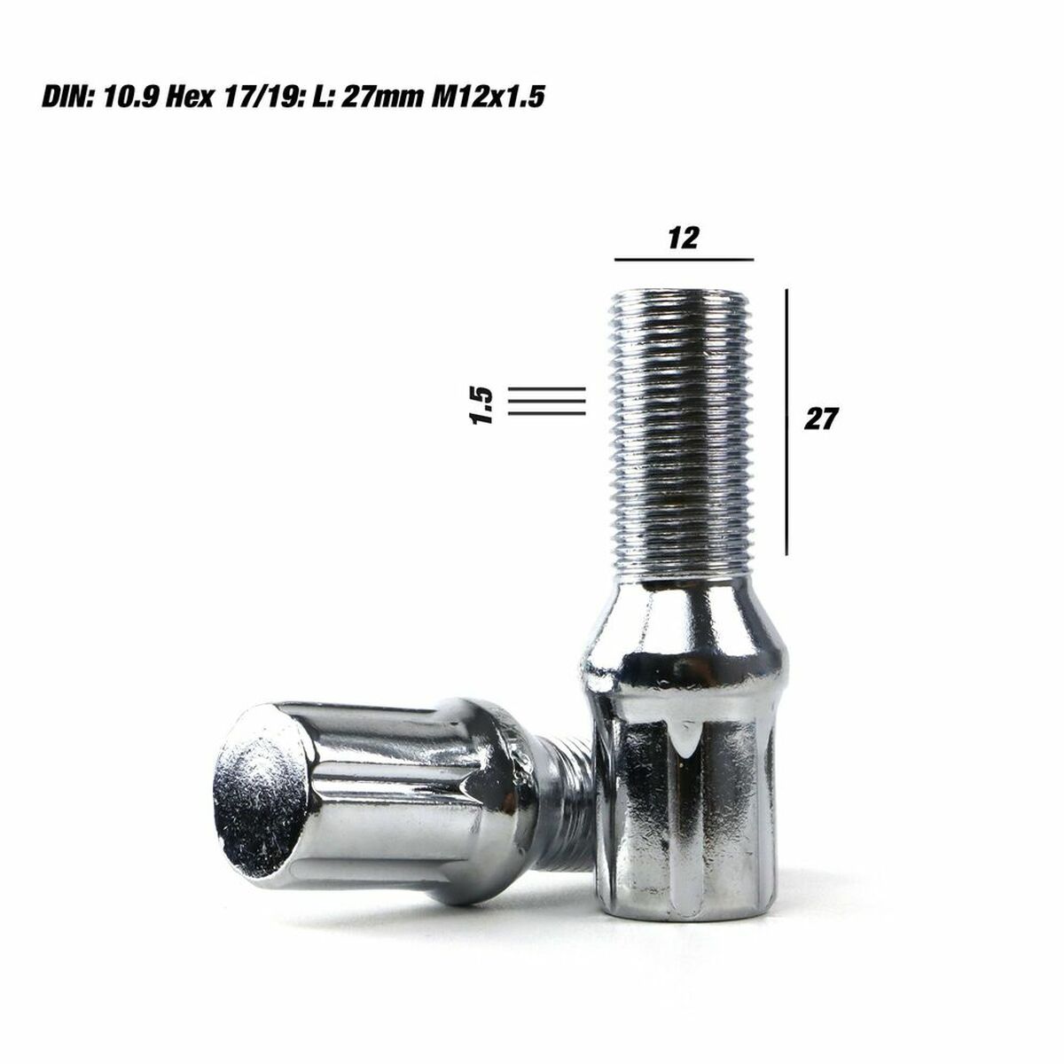 Set Nuttere OMP 27 mm 20 uds M14 x 1,50
